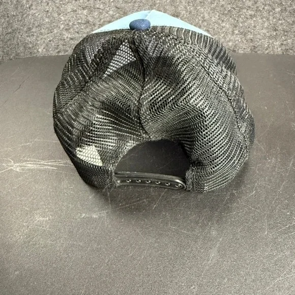 Grundens Advanced Grade Equipment Fishing Skeleton Trucker Hat Cap Blue Black - Picture 2 of 4